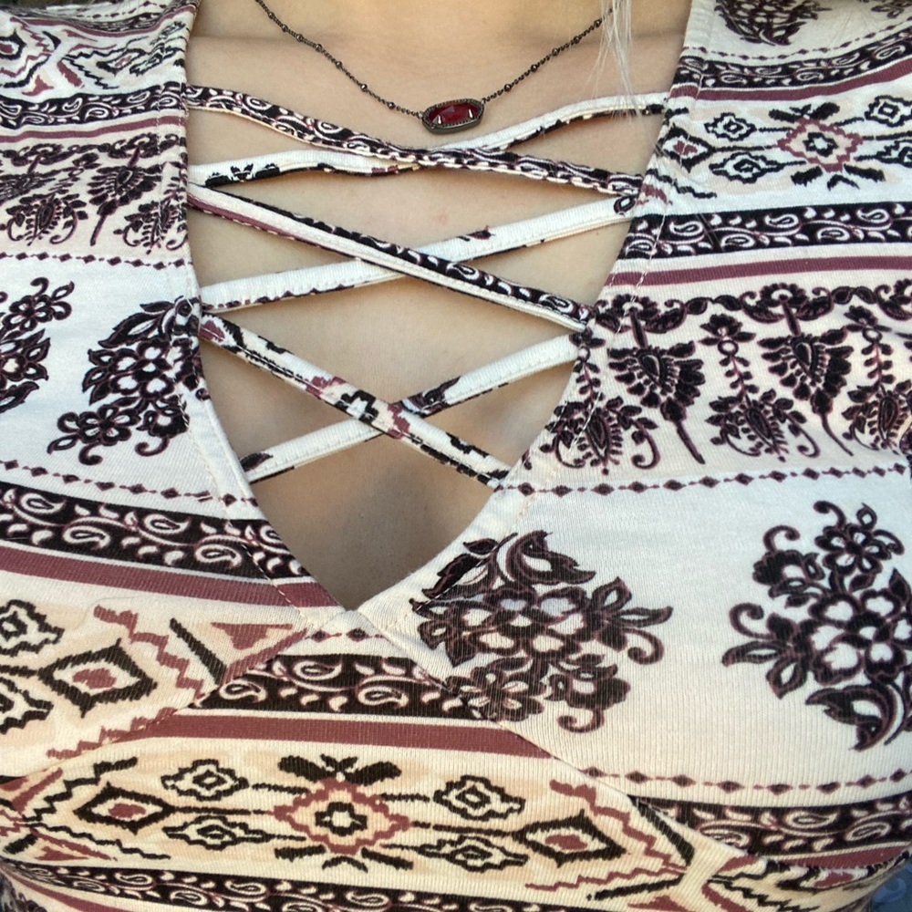 Aztec Crop Top - Picture 2 of 2